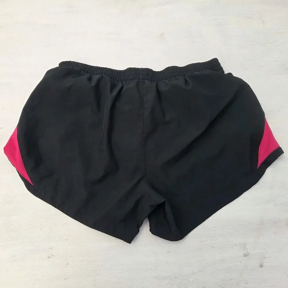 Nike Running Shorts Women Black Pink Athletic Large Liner